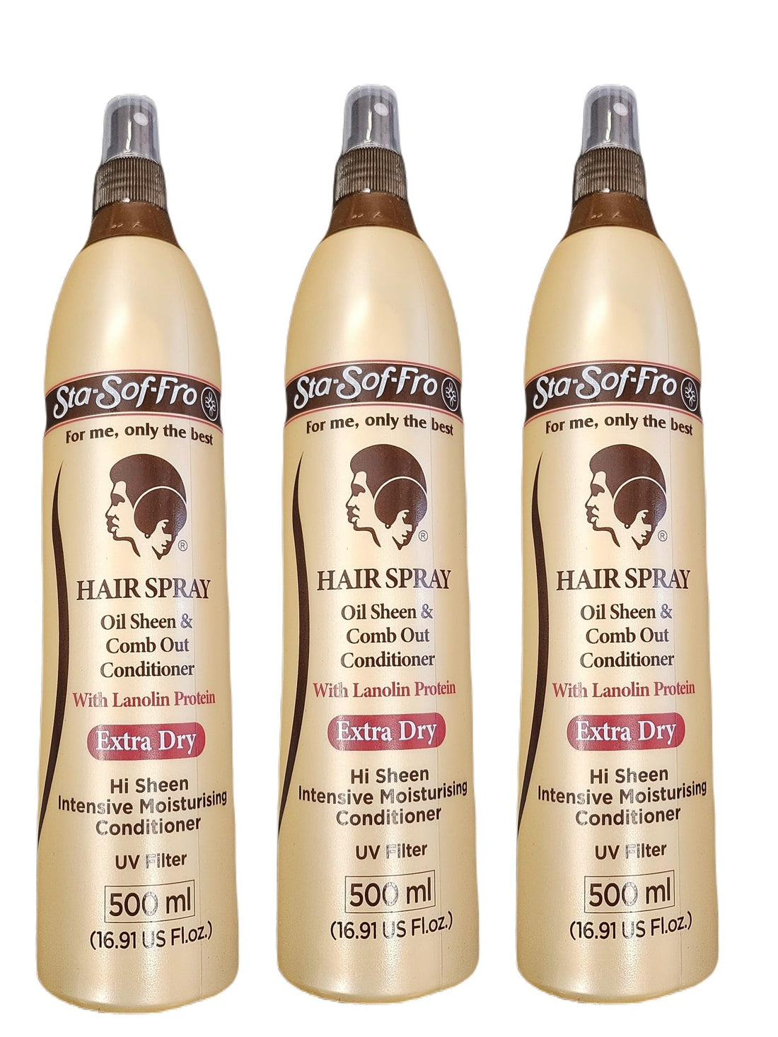 Sta-Sof-Fro Hair & Scalp Spray 16oz X-Dry (3 Pack)