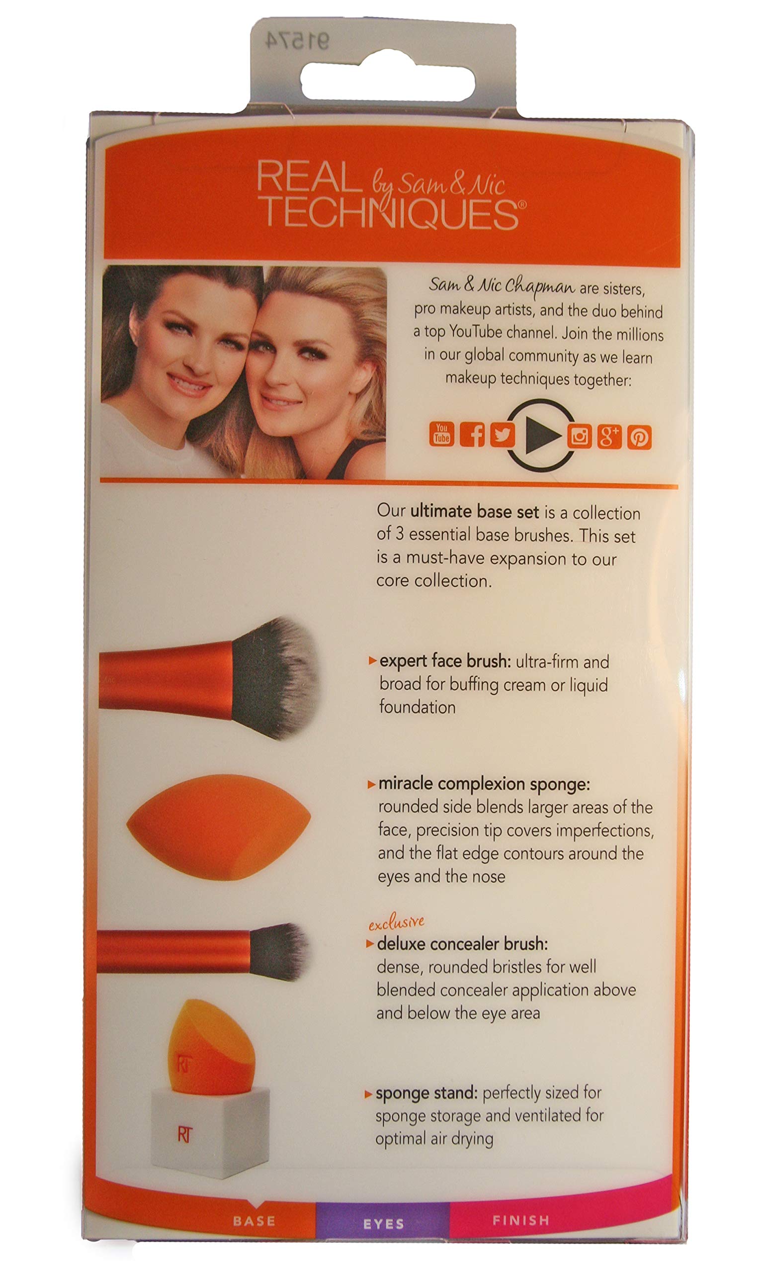 Real Techniques By Sam & Nic Ultimate Base Set For Foundation + Concealer, 100 G