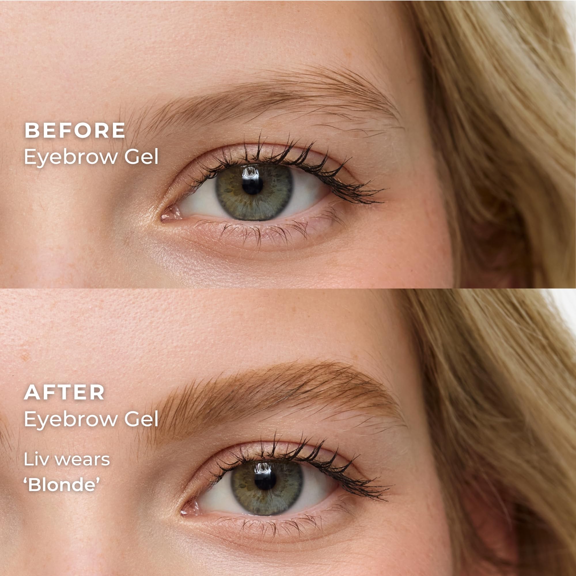 WUNDERBROW Eyebrow Gel, Waterproof, Smudgeproof, Lasts for Days, Shade: Blonde, Vegan and Cruelty-Free