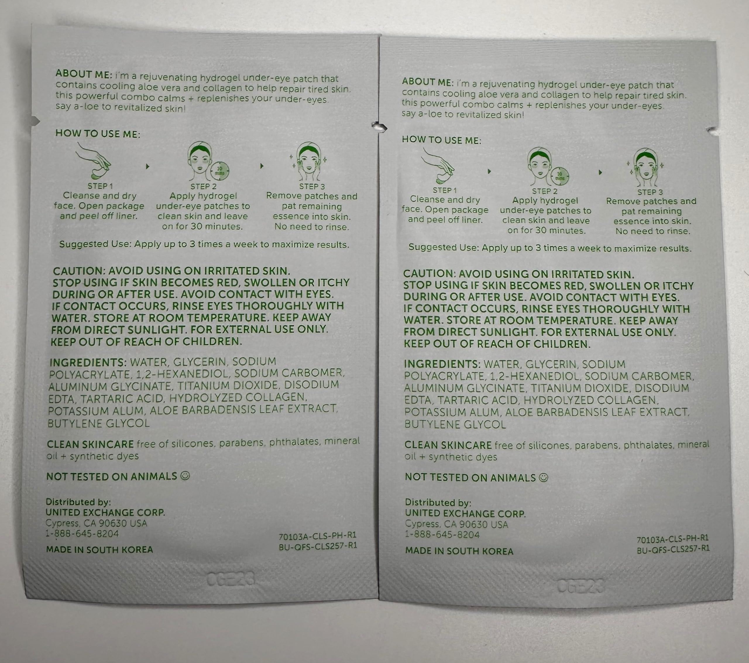 Nu-pore Anti-wrinkle Gel Patch, Bulk Case of 48