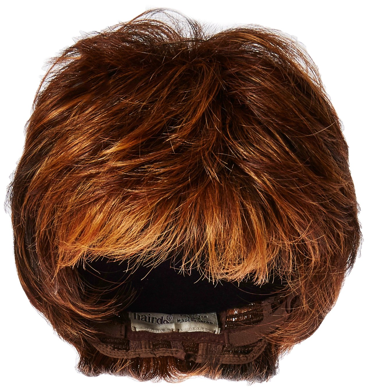 Glazed Auburn: Textured Cut Wig Color R3329S+ Glazed Auburn - Hairdo Wigs Short Feathered Modern Tru2Life Heat Friendly Synthetic Wispy Bang