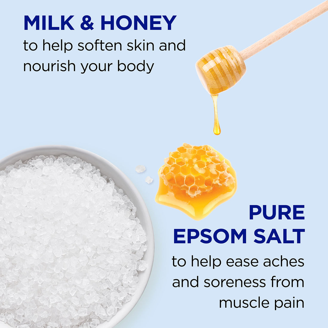 Dr. Teal's Epsom Salt Soaking Solution Soften & Nourish with Milk and Honey 48oz