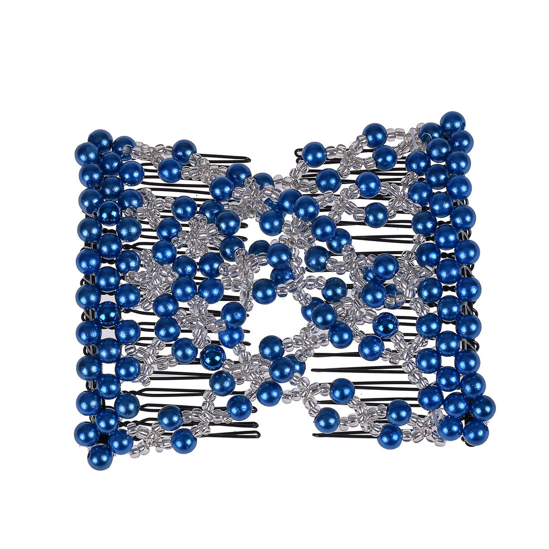 Casualfashion Hair Accessories Casualfashion Pack of 3 Awesome Ez Stretching Combs, Hand-beaded Double Combs Hair Clips for Women Girls