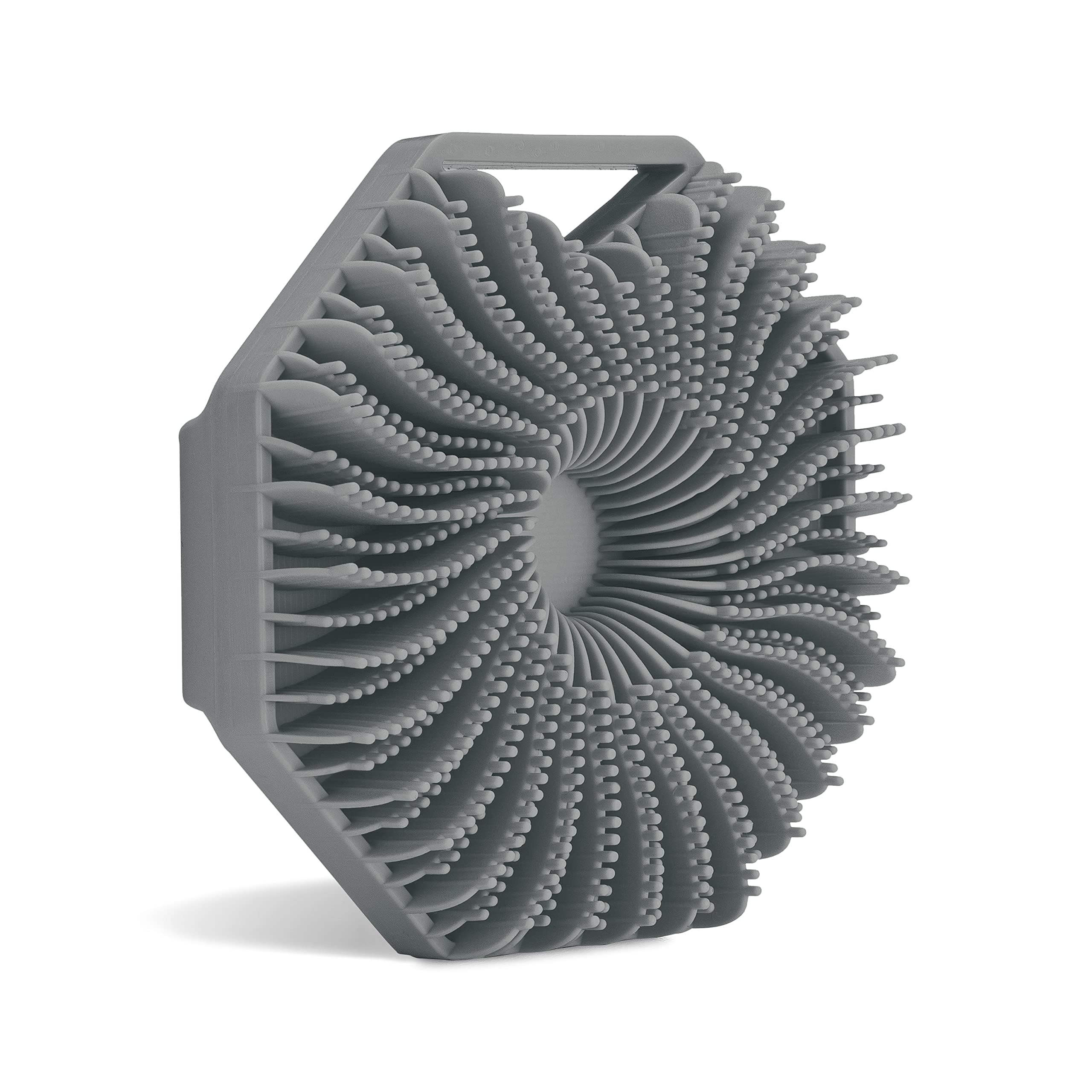 Sud Scrub® Antimicrobial Silicone Body Scrubber, Exfoliating Body Scrubber for Sensitive Skin, Eco Friendly Shower Scrubber for Body, Silicone Body Brush for Showering, Charcoal