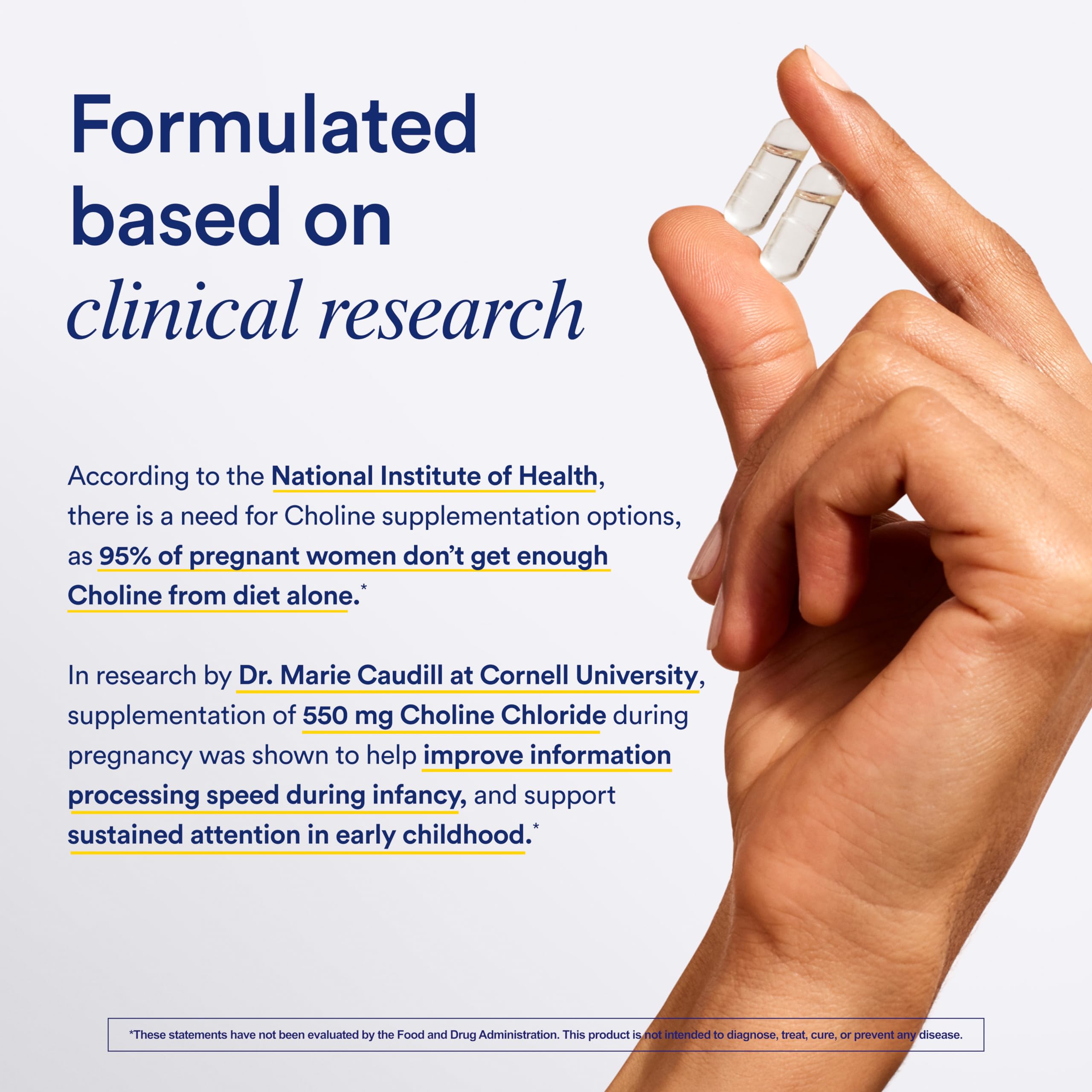 Ritual Natal Choline Supplement, 550mg, Supports Baby’s Cognitive Function When Taken During Pregnancy and Choline Content in Breastmilk*, 30 Day Supply