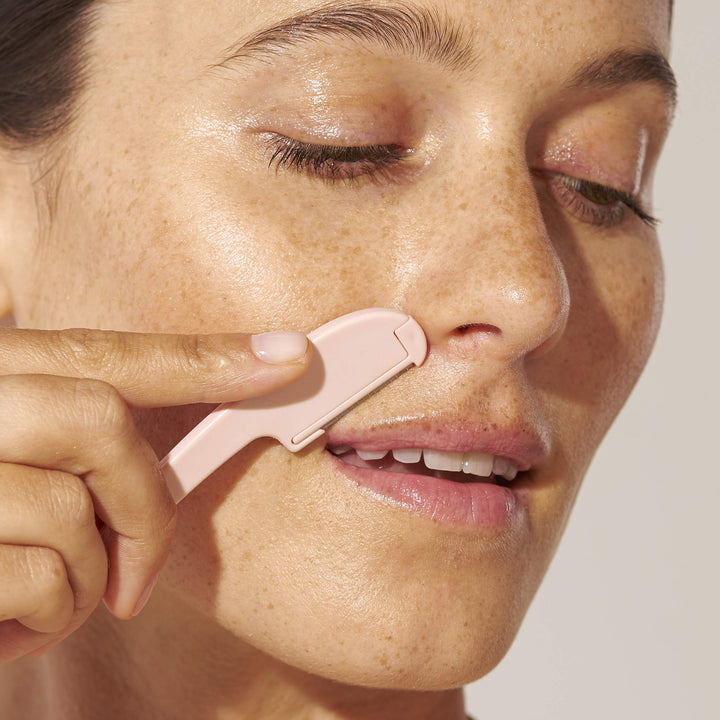 Tweezerman 1026-R Prep and Plane Facial Razors for Hair Removal and Exfoliation