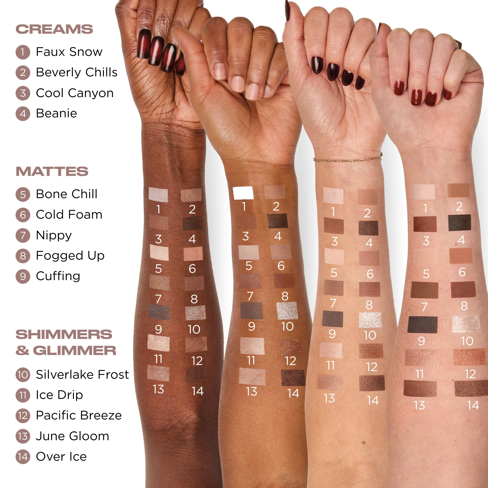 Urban Decay Naked Shaped Eyeshadow Palette - Multi-Use Cool Neutral Eye & Face Palette, 14 Crease & Transfer-Resistant Shades, Up to 16HR Wear, Sculpting Creams, Defining Powders, Shimmer Highlighters