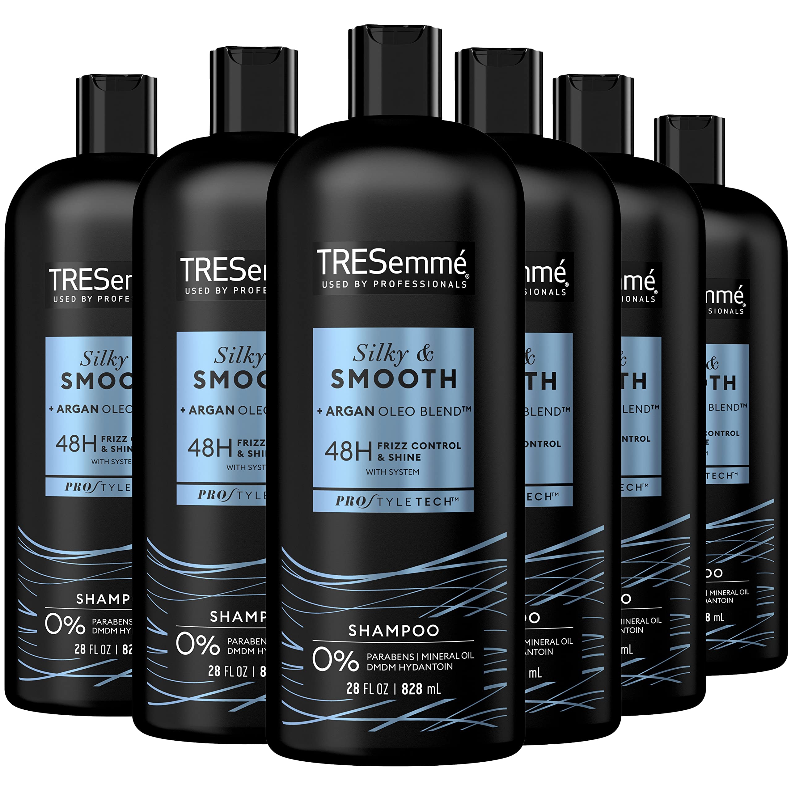 Tresemme Shampoo, Smooth and Silky, 28 Ounce (Pack of 6)
