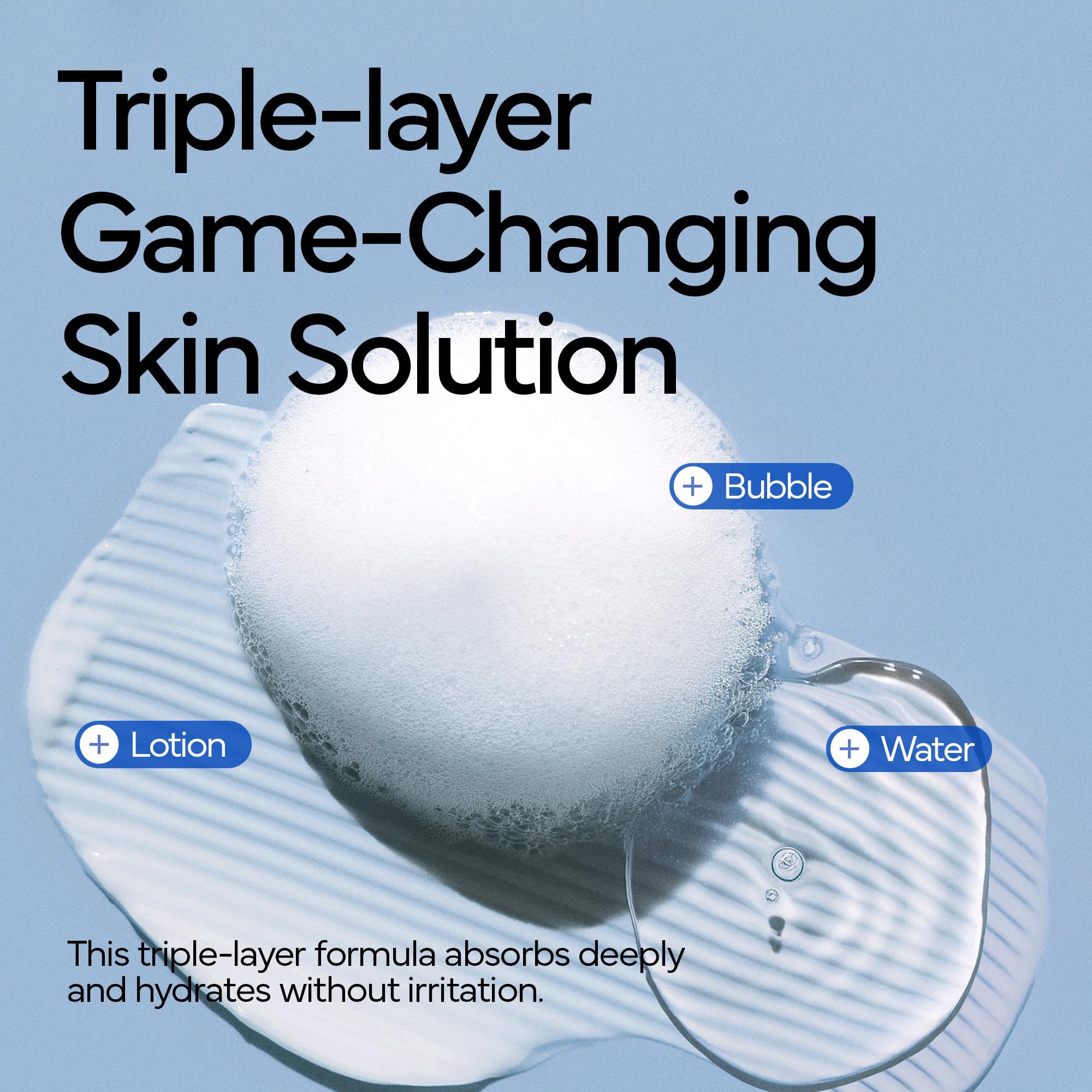 IVOSKIN Rice Milky Bubble Toner - Hydrating, Glowing Skin - Sensitive Skin - Niacinamide & Rice Extract (5.07fl.oz / 150ml)