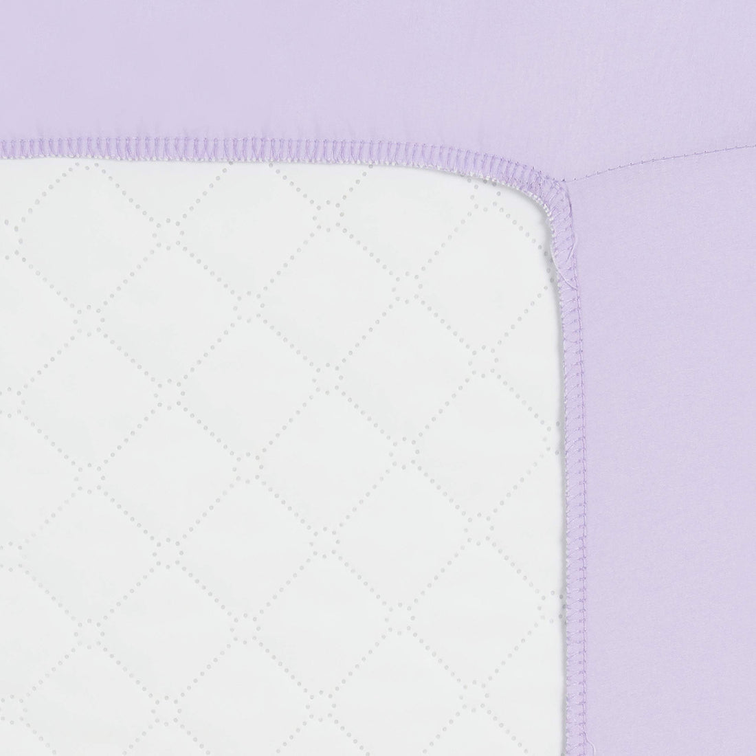 Pastel Lavender Purple Pack n Play Quilted Mattress Sheet – Ultra-Soft, Comfortable Portable Crib Mattress Sheet for Baby Girls; Playpen Mattress or Mini Crib Fitted Sheet with Quilted Top