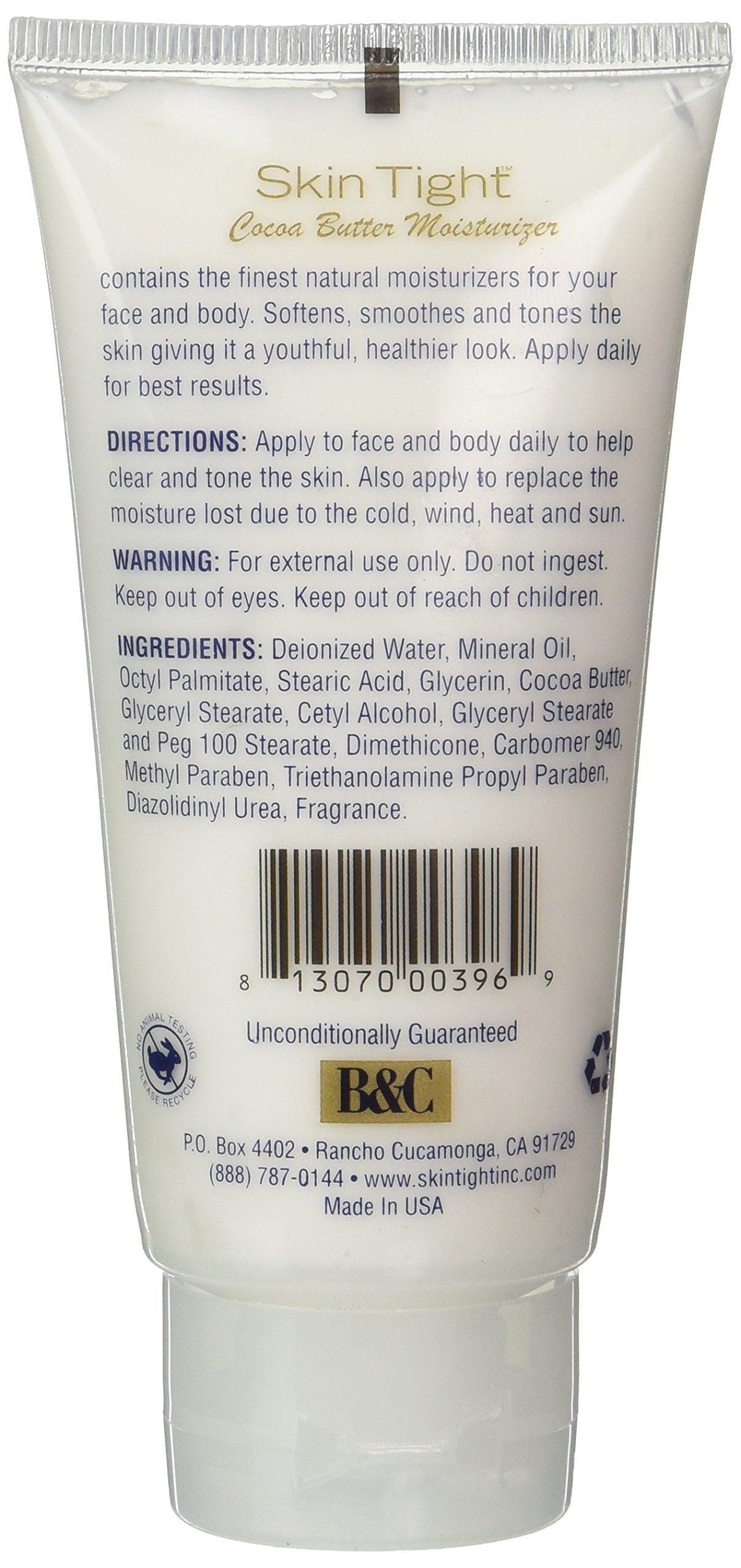 B & C Skin Tight Cocoa Butter Moisturizer by B&C