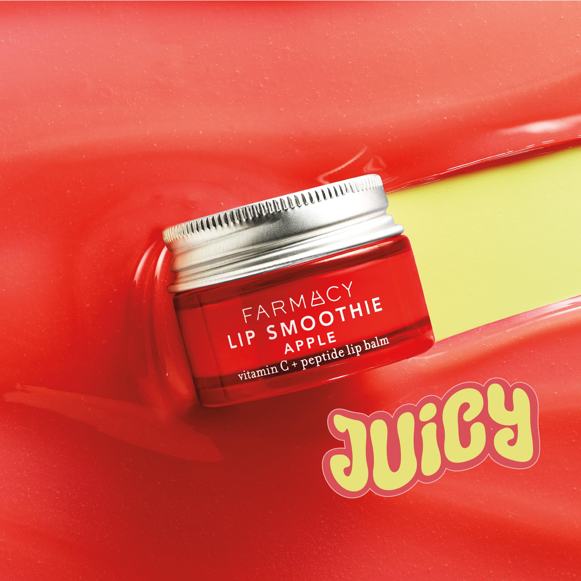 Farmacy Peptide Lip Smoothie - Hydrating Lip Balm with Vitamin C to Visibly Plump & Smooth Lines - Nourishing Treatment with a High-Gloss Finish - Apple (10g)