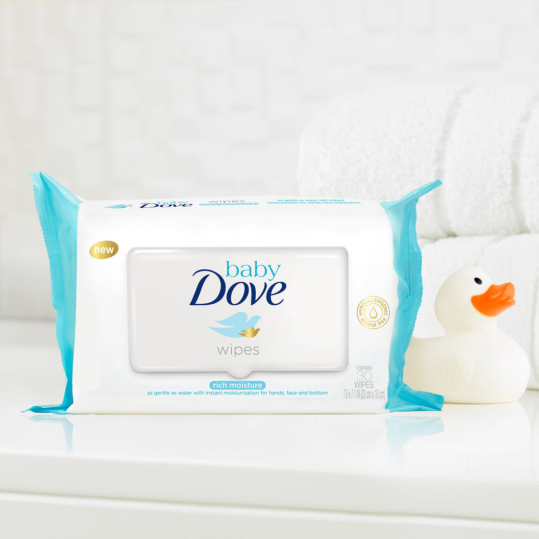 Baby Dove Rich Moisture Hand and Face Wipes -30 Ct