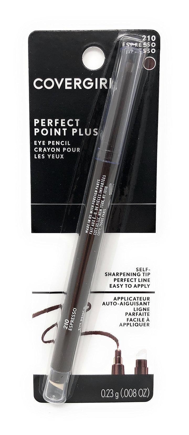 Covergirl CoverGirl Perfect Point Plus Eyeliner, Espresso (W) 210, 0.008 - Ounce Packages (Pack of 2)
