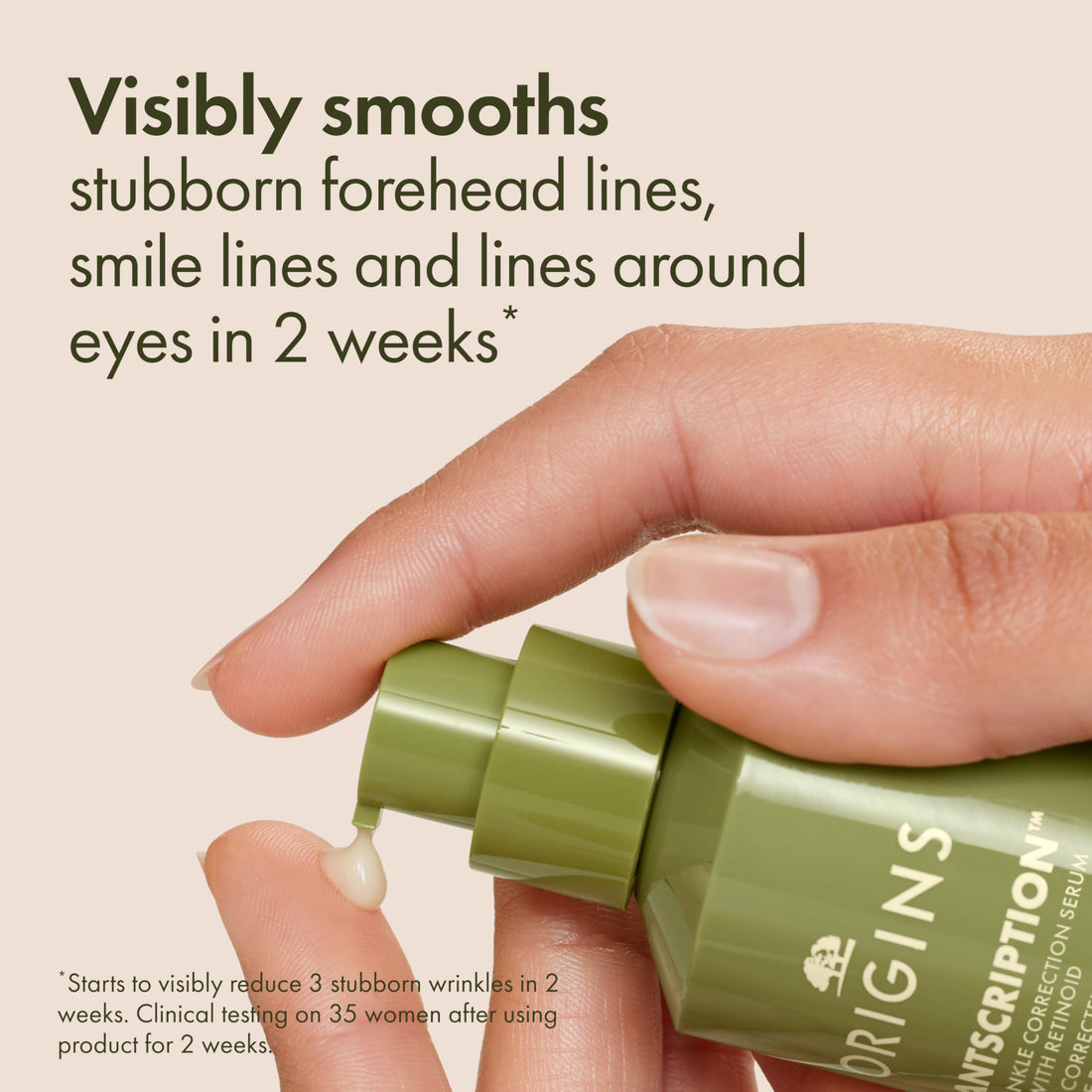 Origins Plantscription Anti-Aging Serum with Retinoid | Visibly Reduces Stubborn Wrinkles | With Retinoid & Peptide | Gentle Enough for First Time Retinoid Users, 1.6 Fl Oz