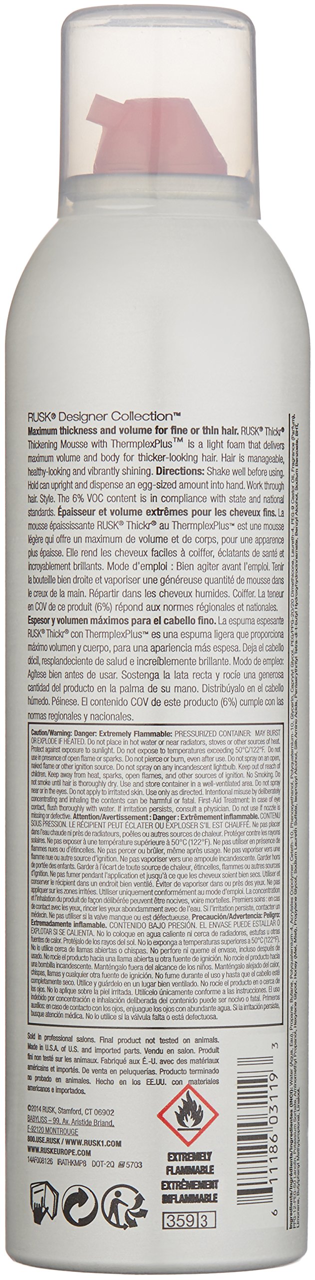 Rusk Sensories Thickr Mousse