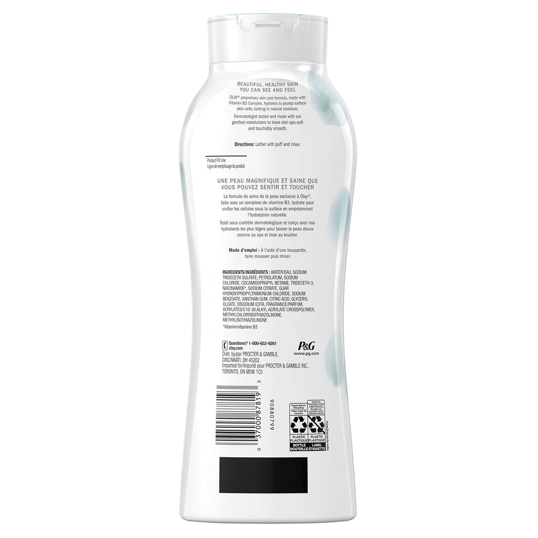 Olay Sensitive Moisture Unscented Body Wash, 364 Milliliters