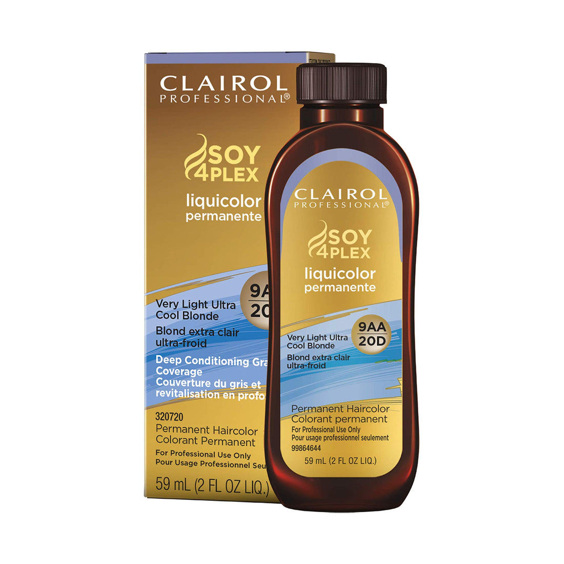 Clairol Professional Permanent Liquicolor for Hair, 9aa Very Light Cool Blonde, 2 oz.