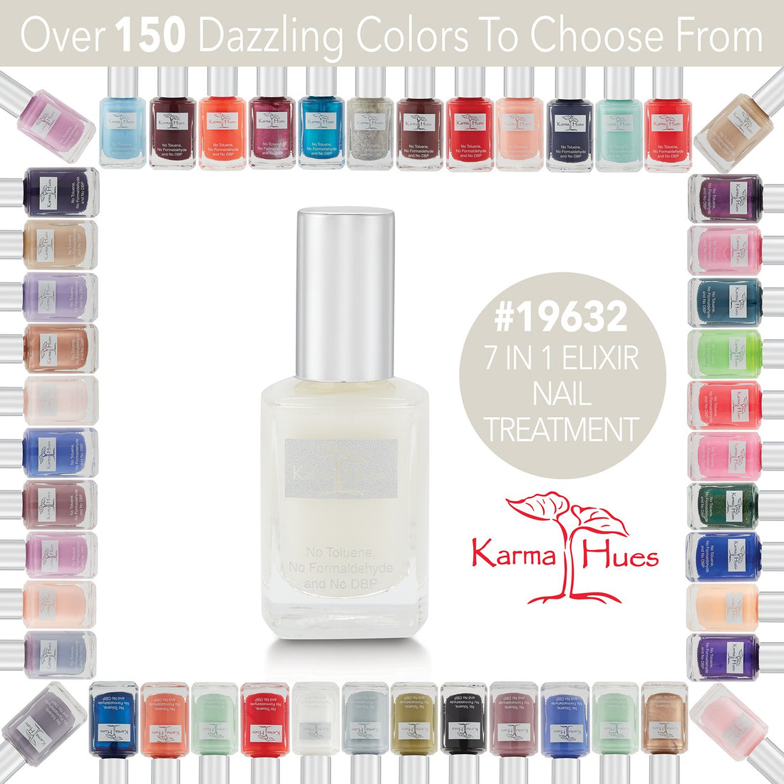 Karma Organic 7 In 1 Elixir Nail Treatment Non-Toxic Vegan Cruelty-Free