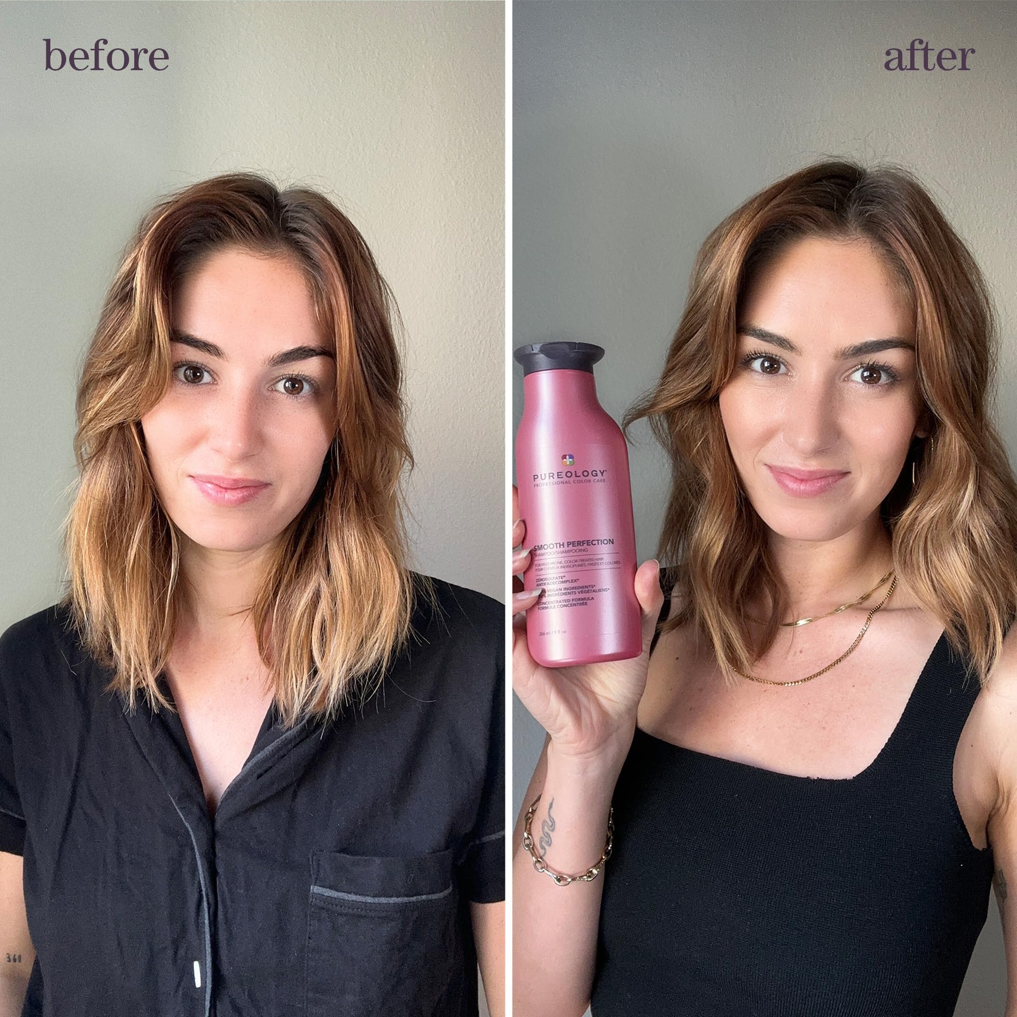 Pureology Smooth Perfection Conditioner | For Frizzy, Color-Treated Hair | Detangles & Controls Frizz | Sulfate-Free | Vegan | Updated Packaging | 9 Fl. Oz. |