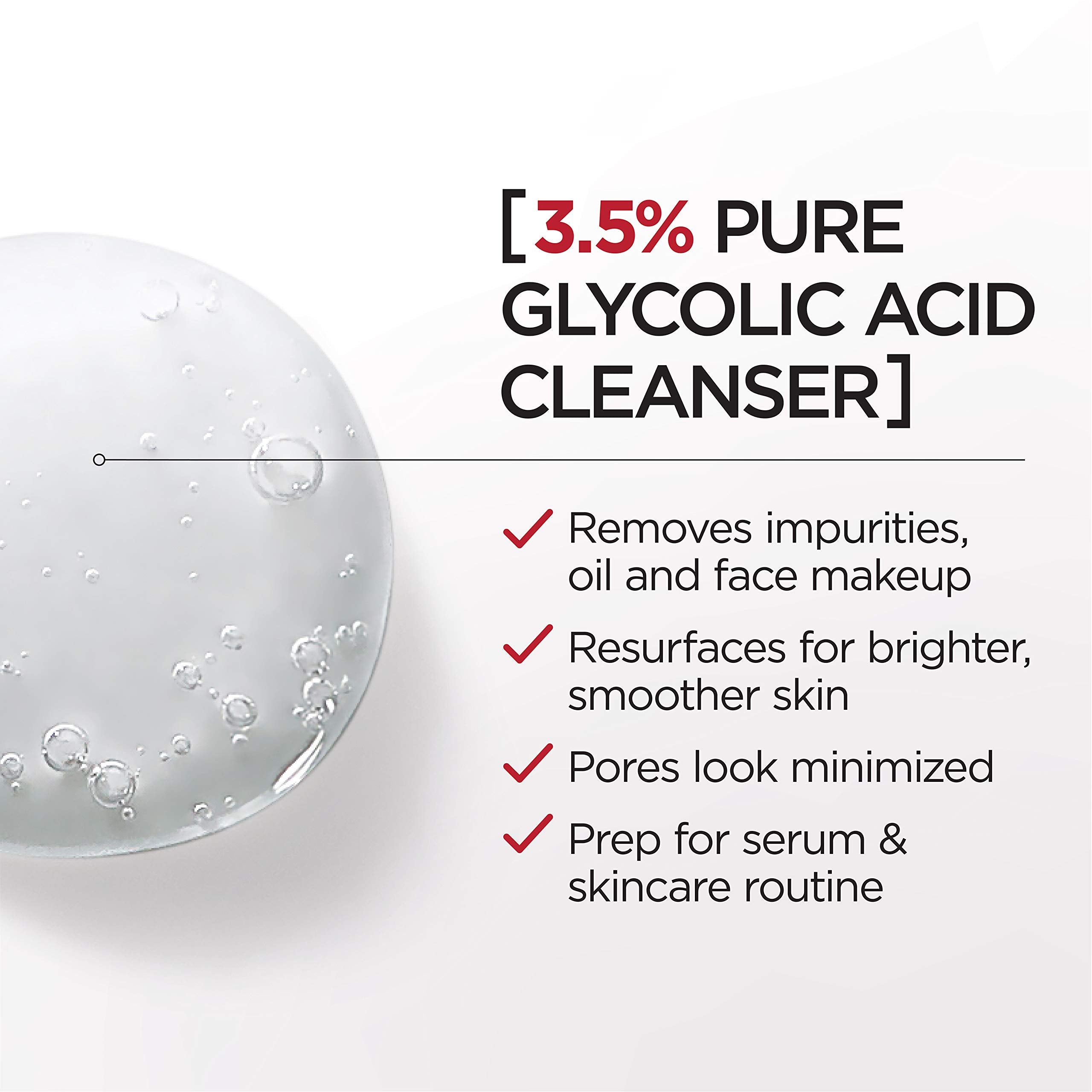 L'Oreal Paris Revitalift 3.5% Pure Glycolic Acid Brightening Cleansing Gel wth Salicylic Acid 6.7 fl oz