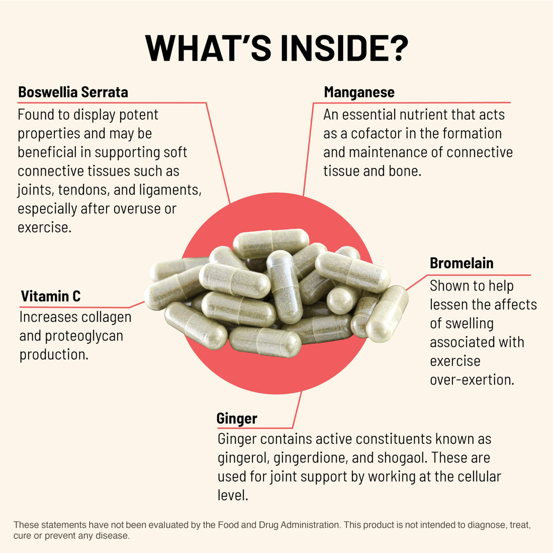 Mountain Peak Nutritionals Joint Formula - Joint Support Supplement with Glucosamine, Boswellia & Vitamin C - Supports Joint Flexibility & Mobility - Hypoallergenic Dietary Supplement (120 Capsules)