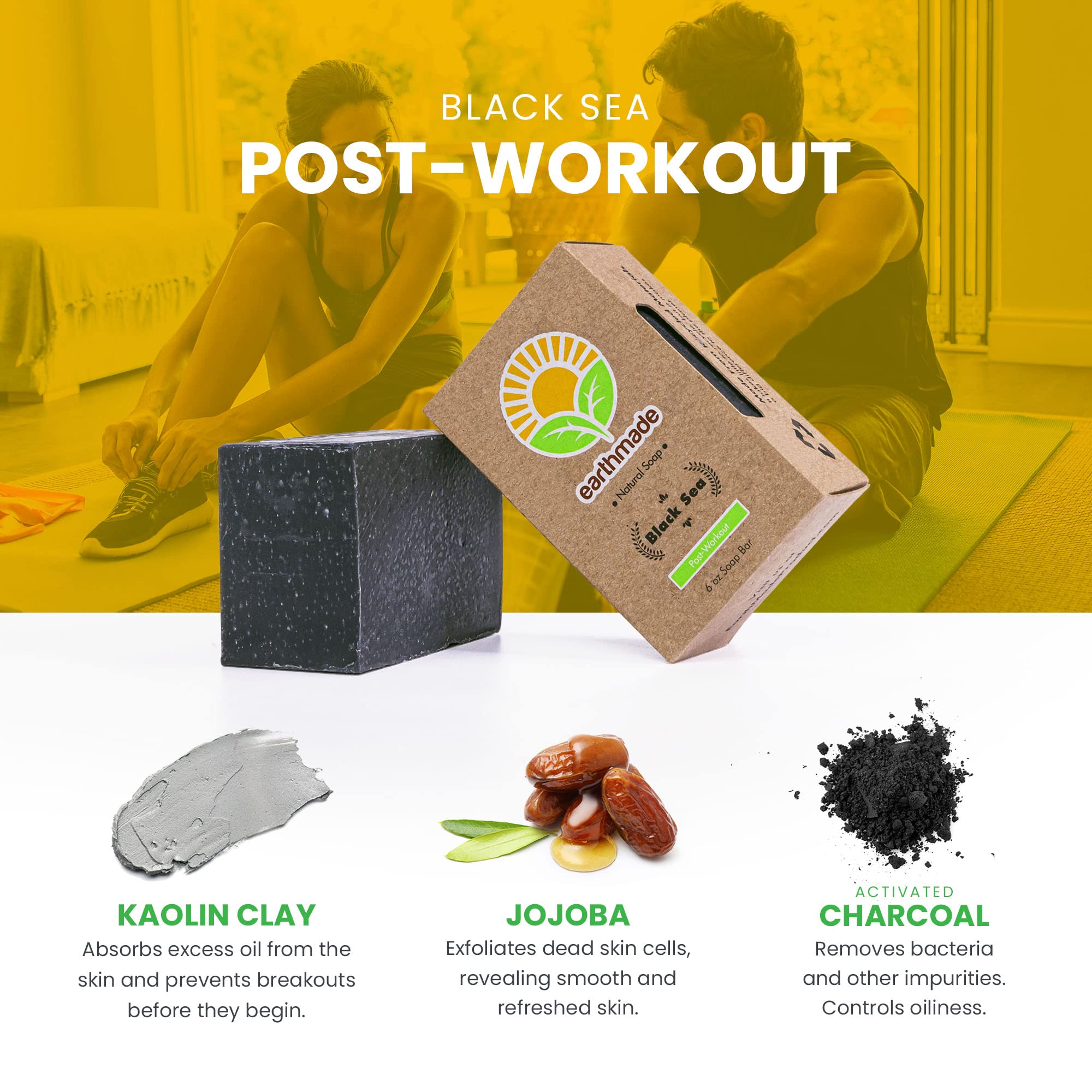 EarthMade - (Black Sea Workout Soap)