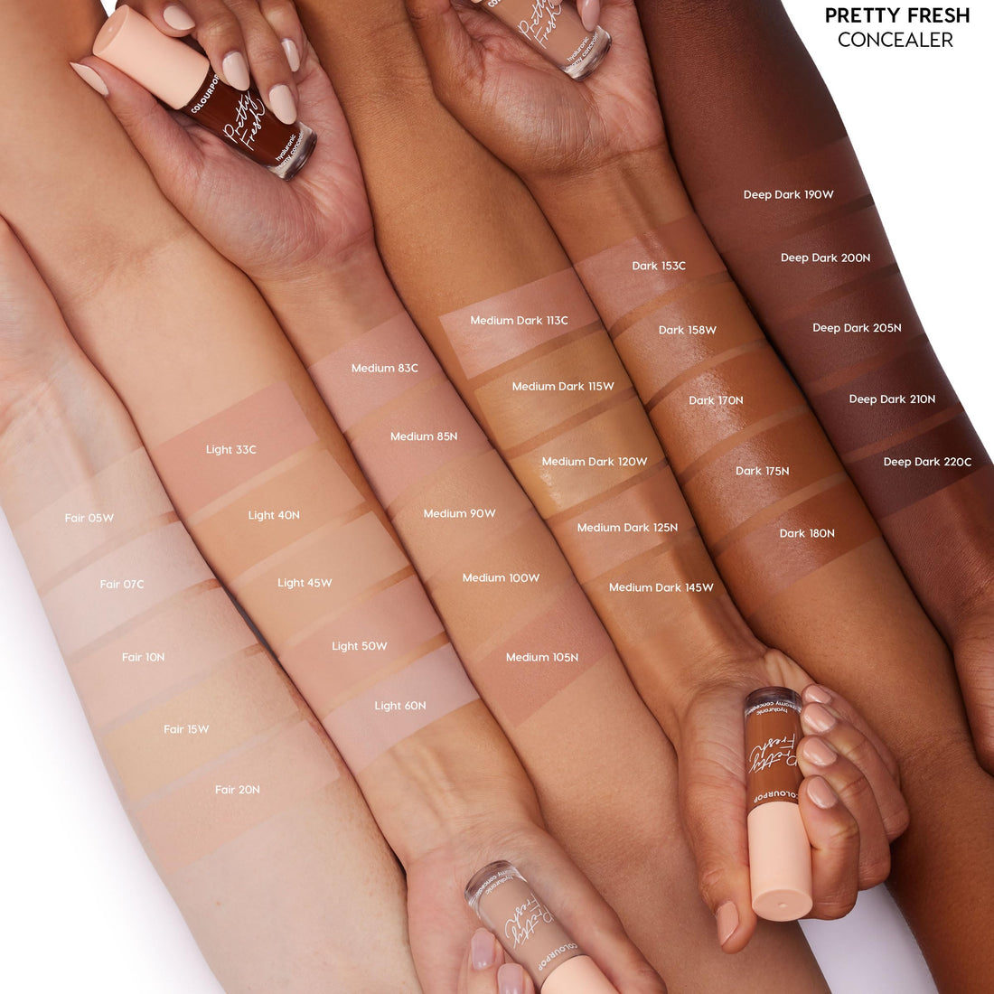 ColourPop Pretty Fresh Creamy Concealer - Full Coverage Concealer with a Natural Finish - Formulated with Hyaluronic Acid & Coconut Water for Instant Hydration - Light - 40N (0.3 oz)