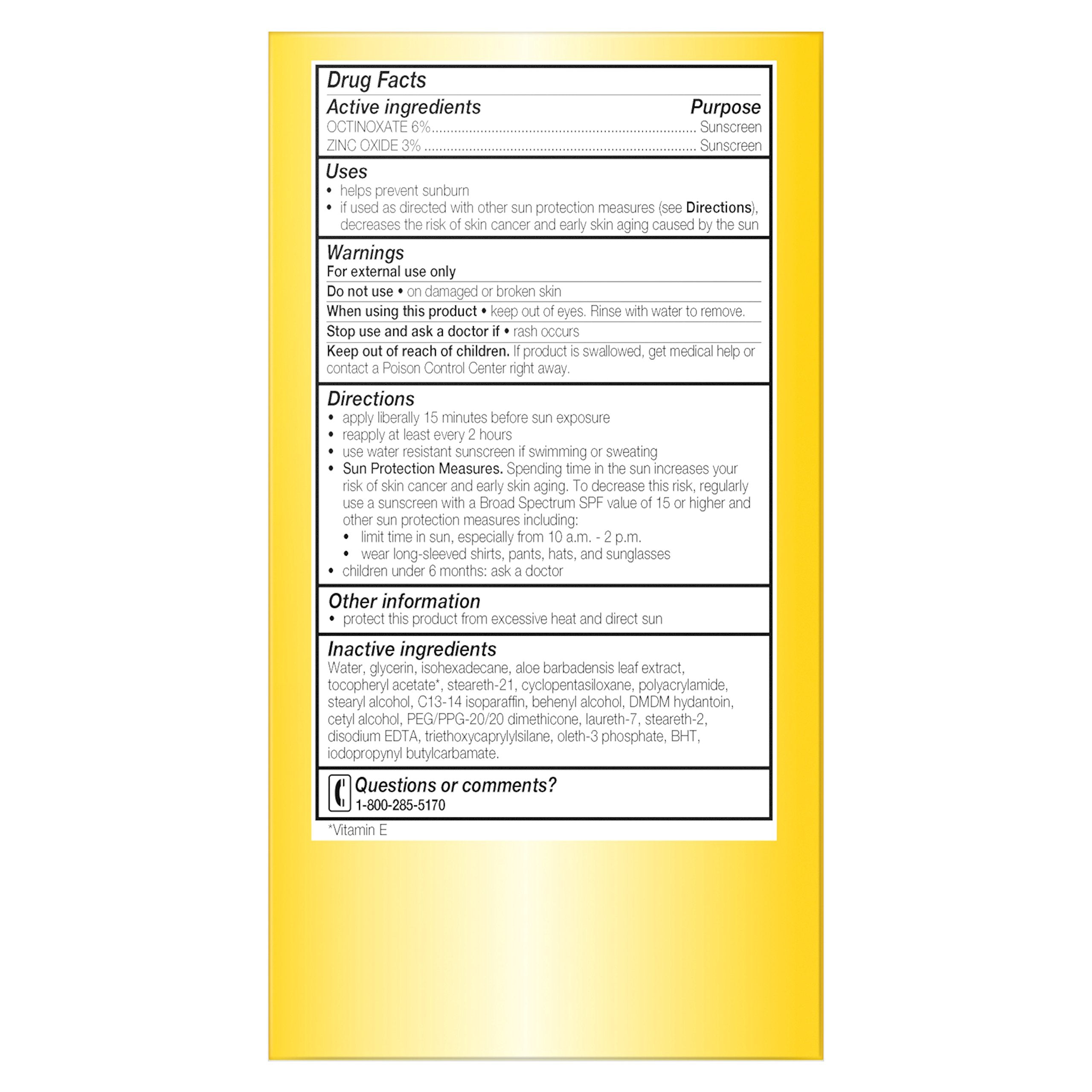 Olay Face Moisturizer Complete Lotion All Day Moisturizer with SPF 15 for Sensitive Skin, 6.0 fl oz (Pack of 2)