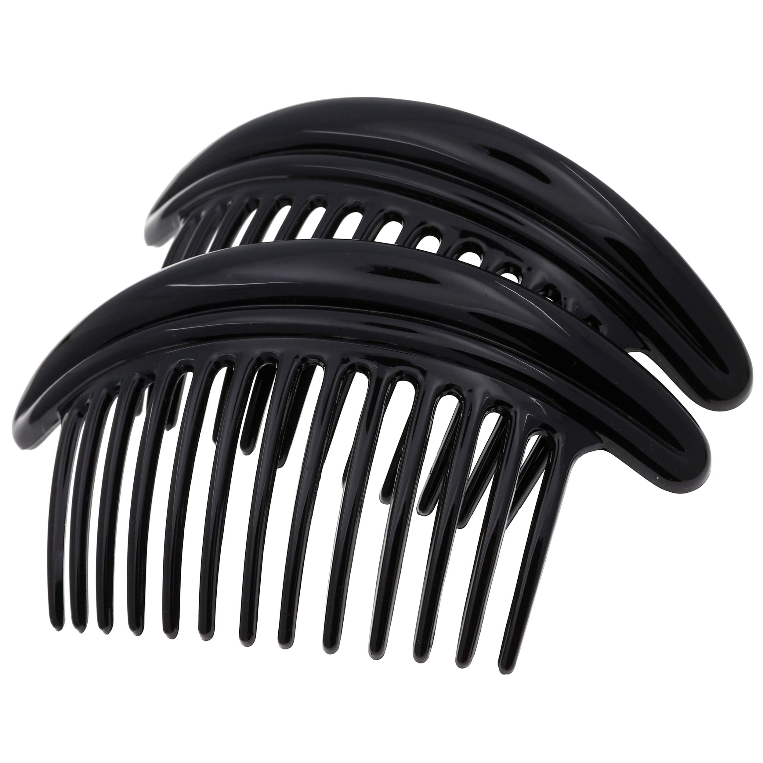 Camila Paris French Hair Side Combs, Strong Hold Grip Hair Clips for Women, No Slip and Durable Styling Girls Hair Accessories, Made in France with Cellulose