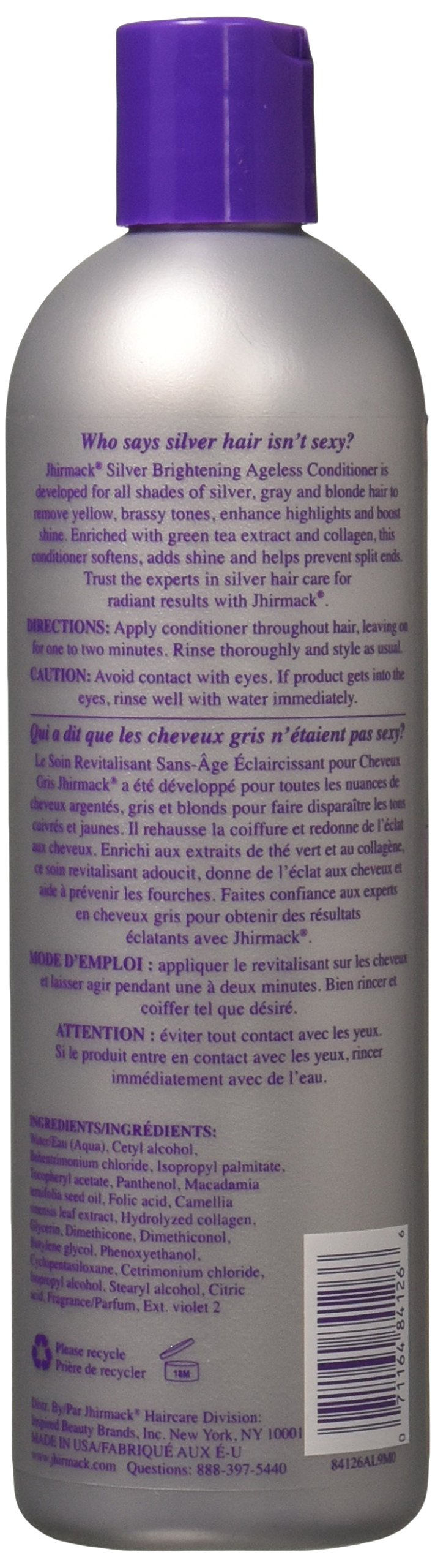 Hask Jhirmack Conditioner Silver Plus Ageless, 12 Ounce