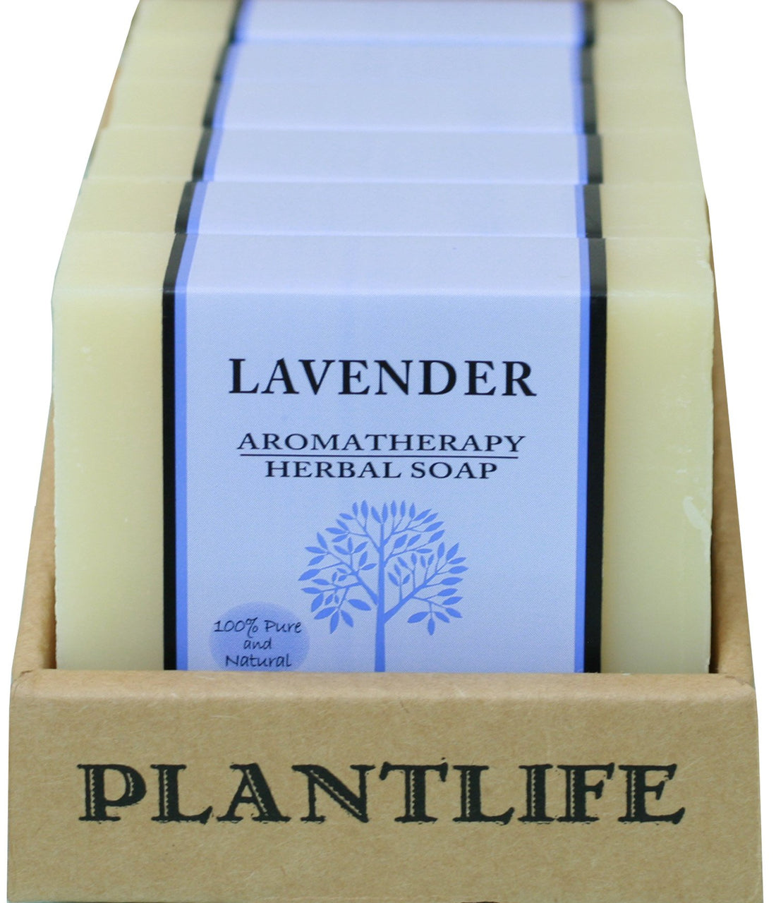 Plantlife Value 6-Pack Aromatherapy Herbal Soap with Natural Ingredients - Lavender - 4 oz each