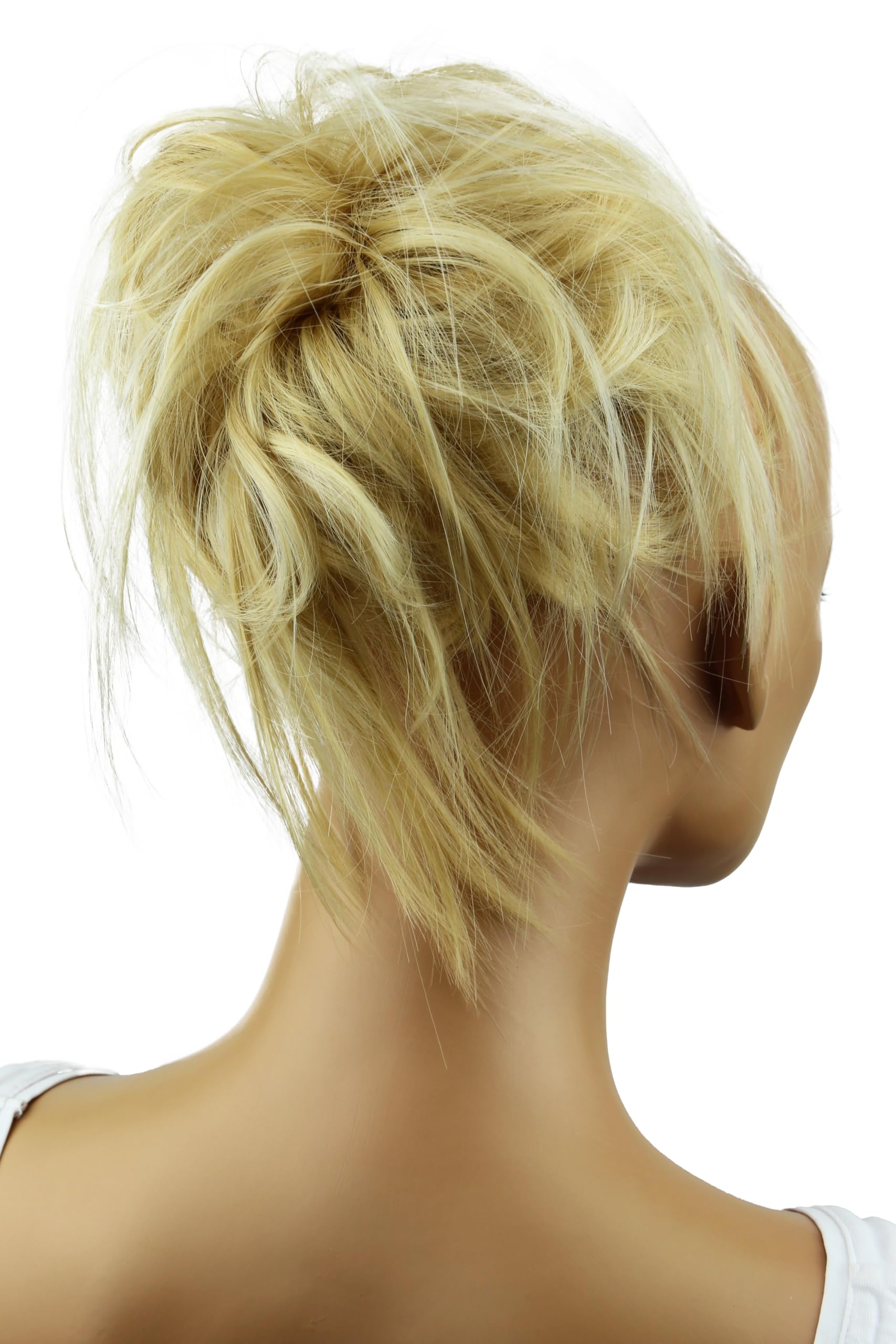 Light Blonde #22H613A G26F: Prettyshop Hairpiece Hair Rubber Scrunchie Scrunchy Updos Voluminous Wavy Messy Bun Light Blonde #22H613A G26F