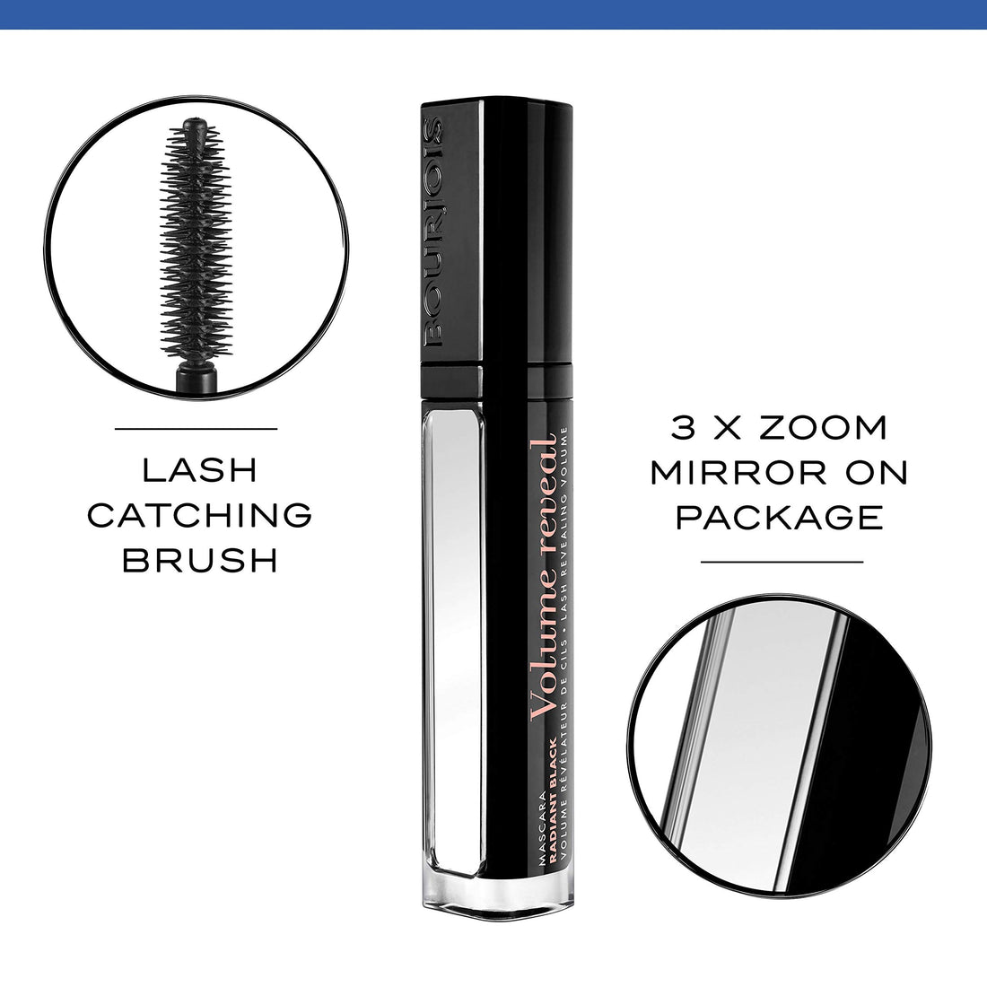 Bourjois Volume Reveal Mascara, 7.5ml, Radiant black by Bourjois