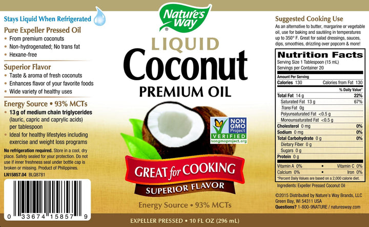NATURE'S WAY Coconut Oil Liquid
