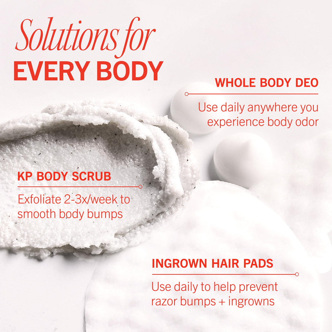 First Aid Beauty Smooth + Fresh Body Kit - Skin Care Gift Set with KP Bump Eraser Body Scrub, Whole Body Deodorant & Ingrown Hair Pads - Travel Friendly Skincare Set