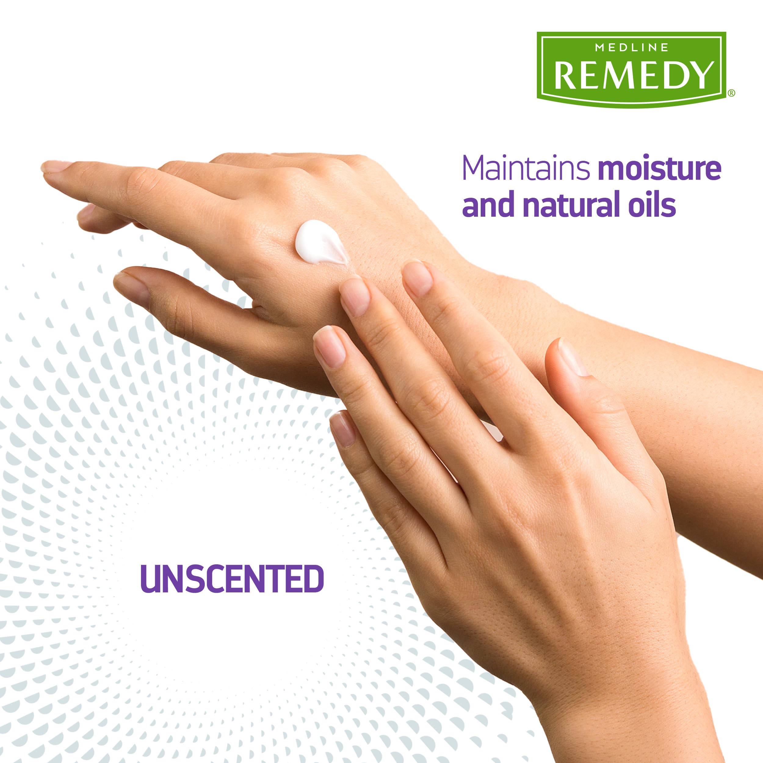 Medline Remedy Clinical Skin Cream Moisturizer, Unscented (16 fl oz Pump Bottle), Nourishing for Dry Skin, Paraben & Sulfate-Free Moisturizing Cream for Face and Body, Lotion for Sensitive Skin