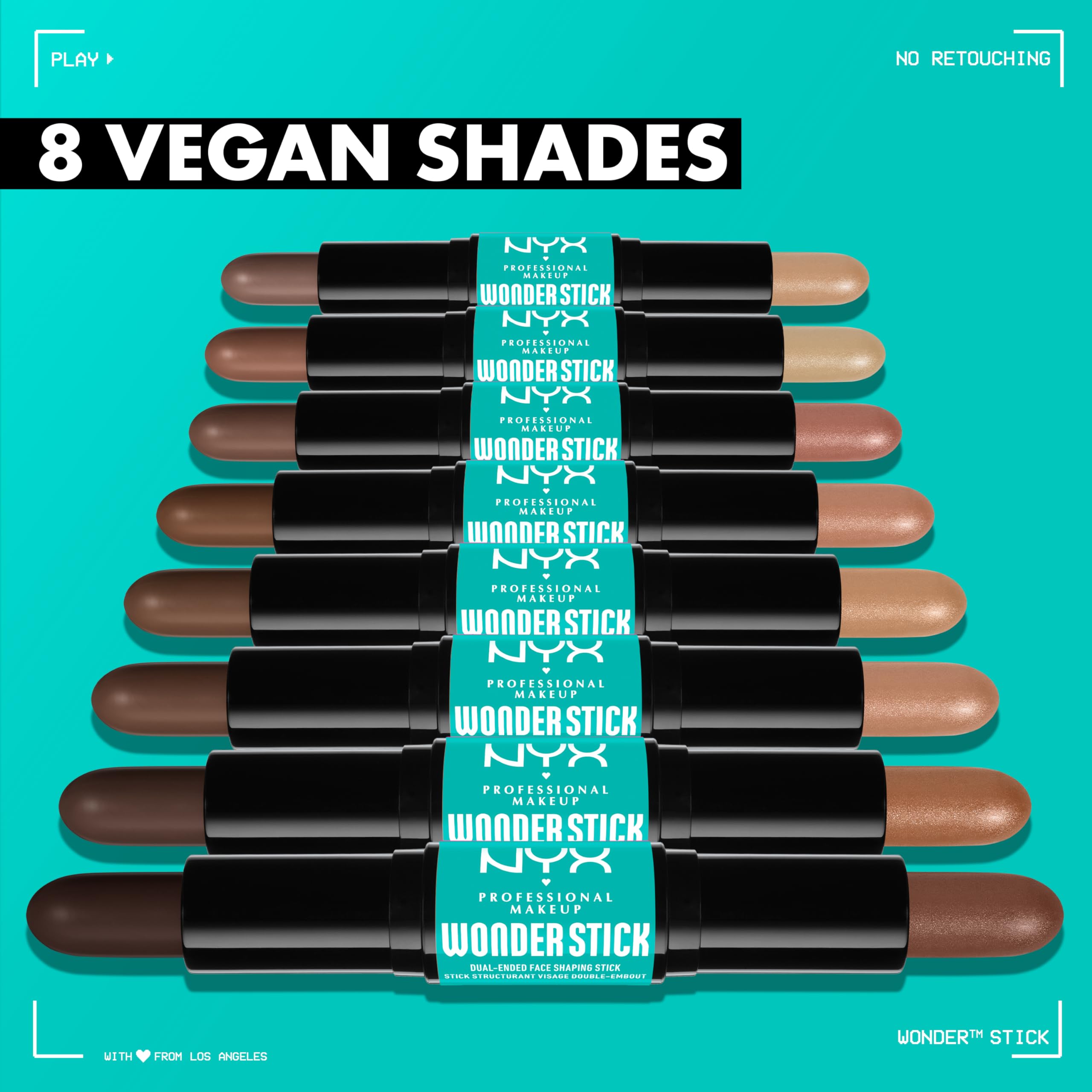 NYX PROFESSIONAL MAKEUP Wonder Stick, Face Shaping & Contouring Stick - Deep