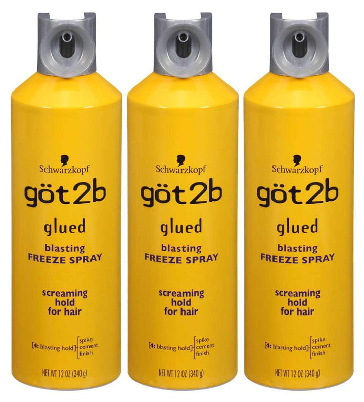 Got2b Glued Blasting Freeze Spray, 12 oz (Pack of 3)