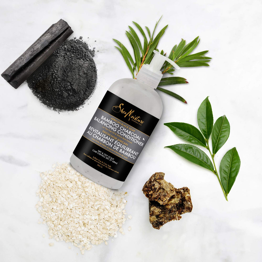Shea Moisture Moisture African Black Soap Bamboo Charcoal Deep Balancing Conditioner Unisex Conditioner 13 Fl Oz (Pack of 1)