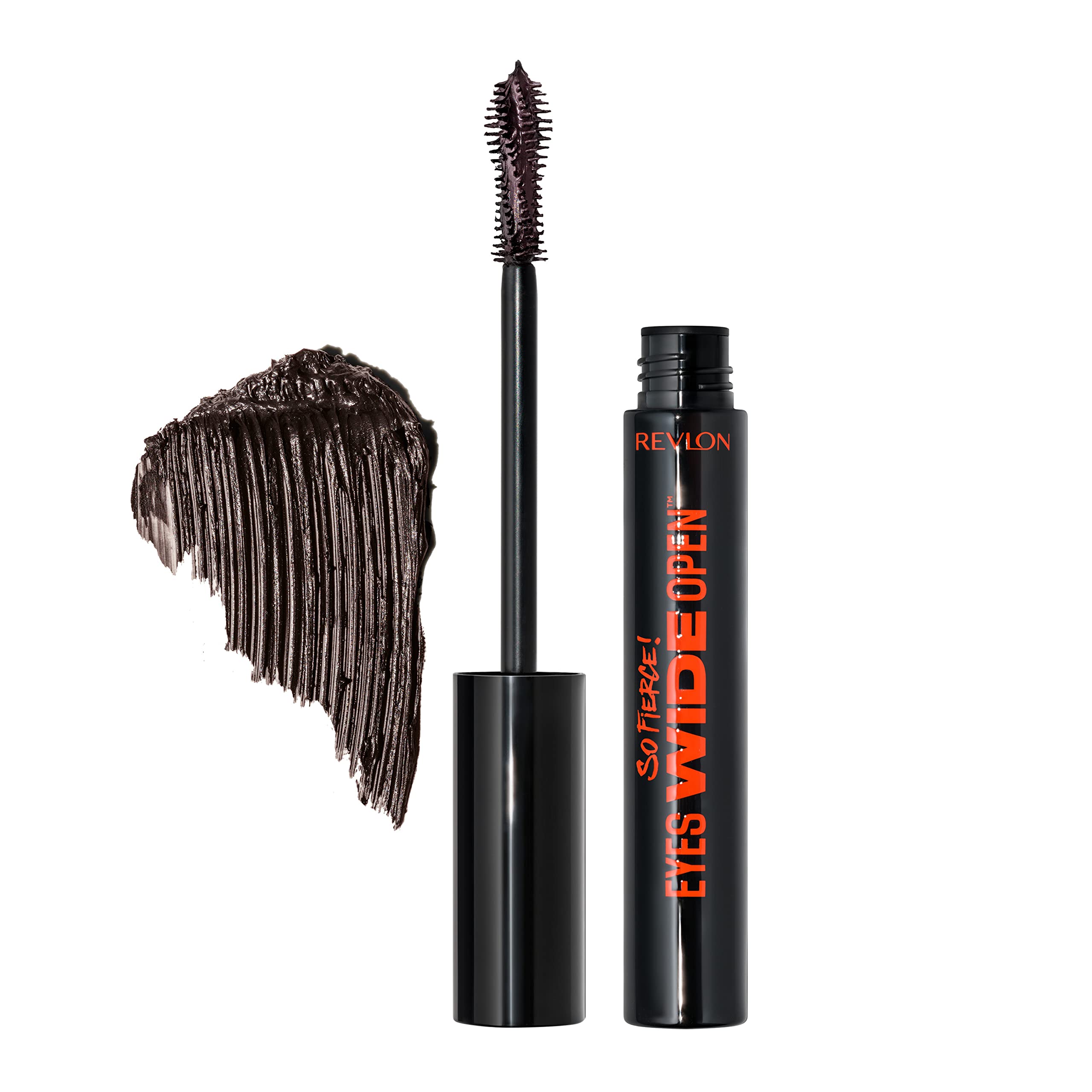 Revlon So Fierce Eyes Wide Open Mascara with Push-up Brush, For Volumizing & High Lifting Eyelashes, Smudge-proof, Flake Resistant, 103 Black Brown, 0.24 fl oz