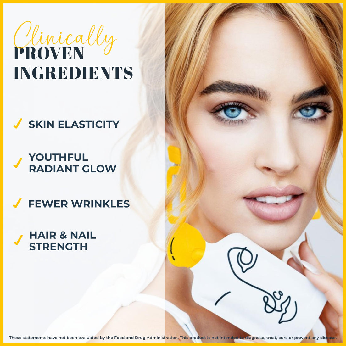 LEMON & CO. Lemon Collagen Elixir - 5g Wild Caught Marine Collagen with Vitamin C & Organic Lemons - Non-GMO, Sugar-Free, Preservative-Free Collagen Water for Nails, Hair & Skin - 14 Packets