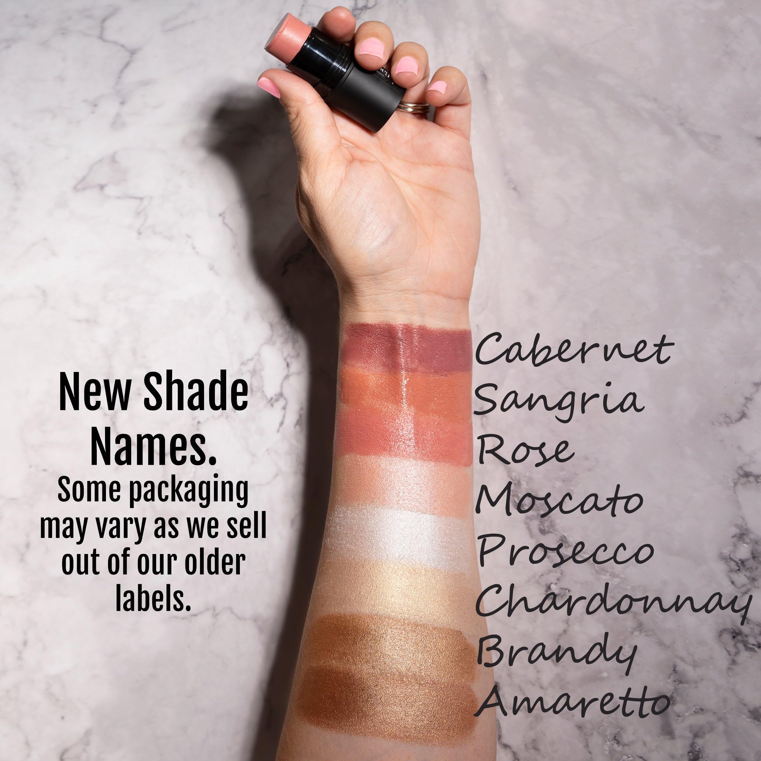 BaeBlu Organic Cheek Tint, 100% Natural Vegan Gluten-Free Cream Blush Stick, Made in USA, Cabernet