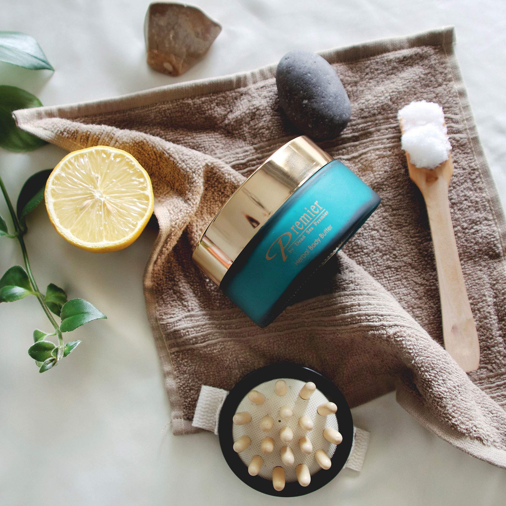 Premier Dead Sea Aromatic Body Butter – Herbal, Hydrating Shea Body Butter for Women & Men, Moisturizing, Firming & Anti-Aging Cream for Dry Skin, Hand & Body, 5.95 Fl.oz