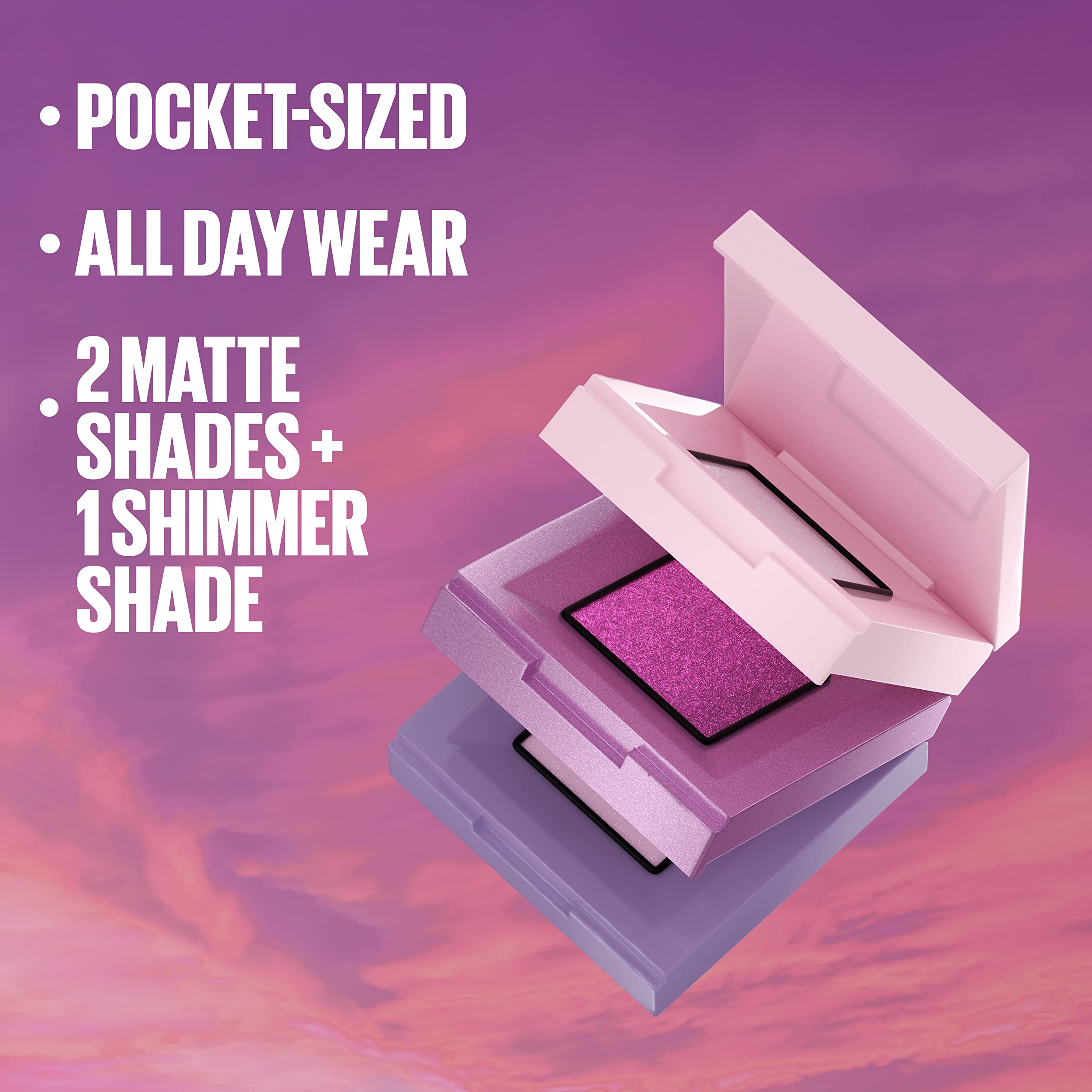 Maybelline New York Shadow Blocks Shadow Blocks Eyeshadow Palette, Stacked Eye Shadow Trio, 82nd & Park Ave, 0.08 oz