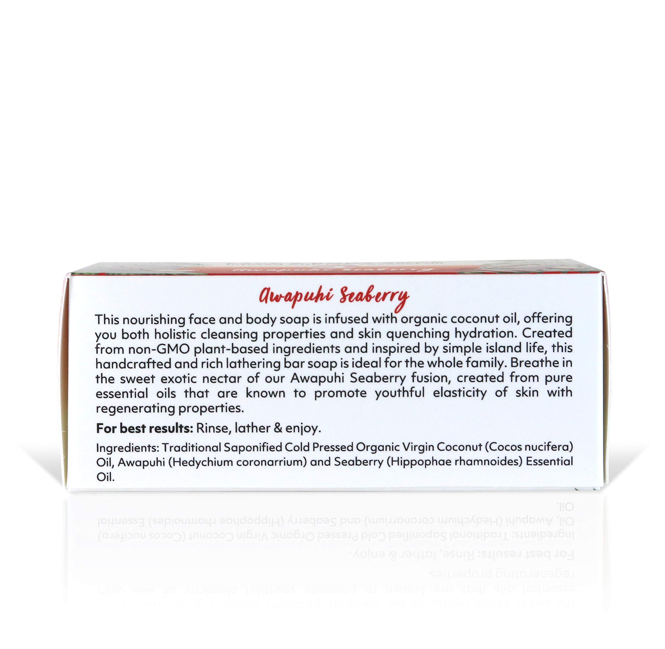 Organic Fiji Organic Awapuhi Seaberry Soap Bar 240 Gram Bar Soap