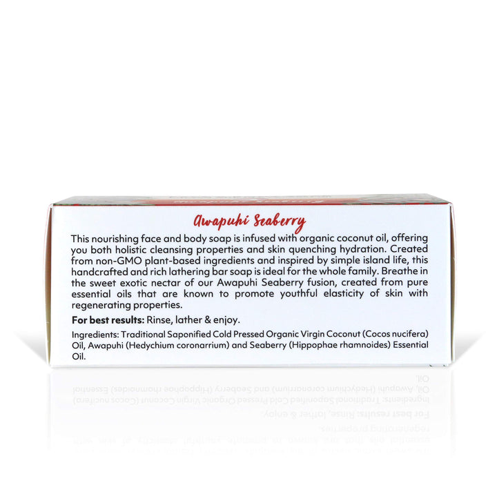 Organic Fiji Organic Awapuhi Seaberry Soap Bar 240 Gram Bar Soap