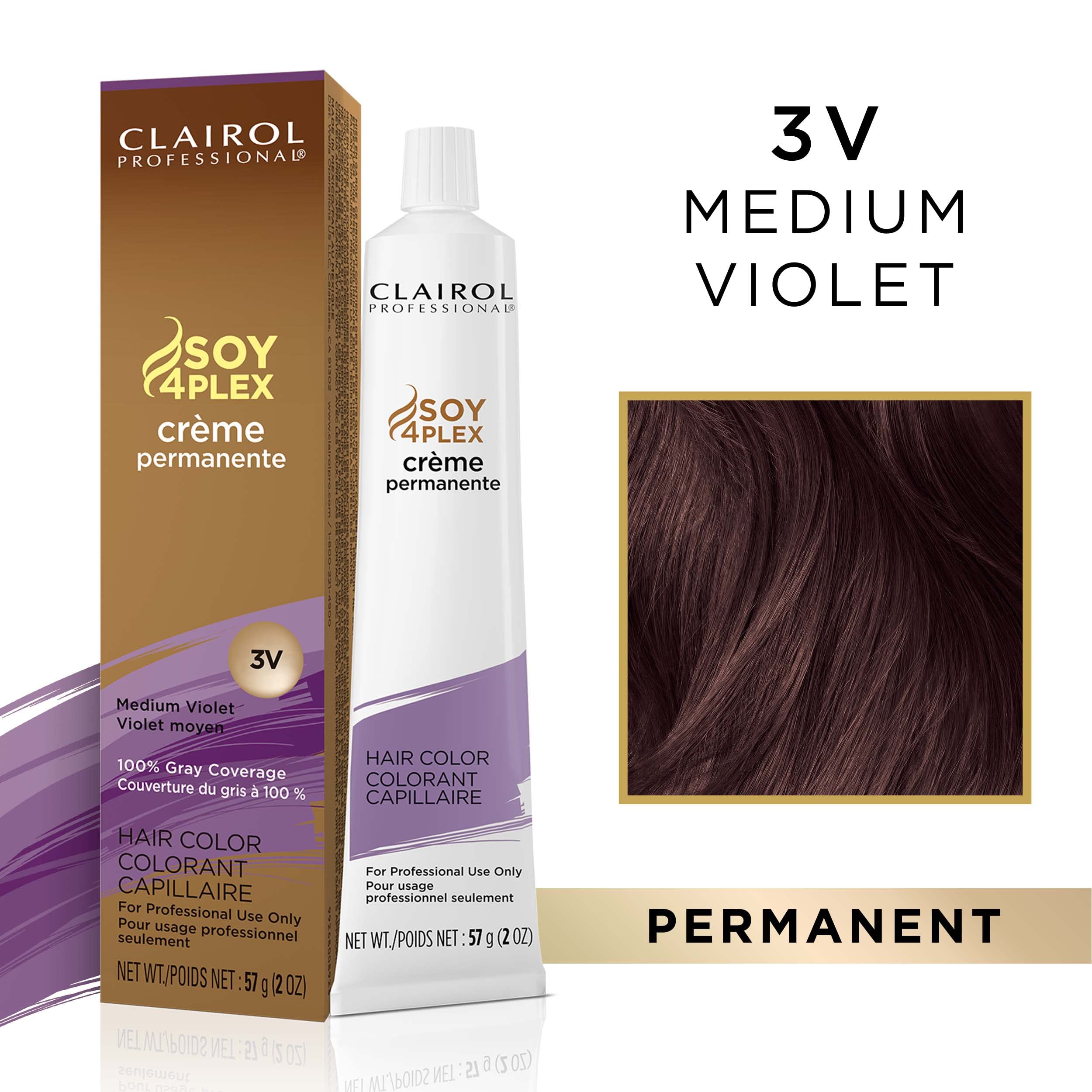 Clairol Professional CrÃƒ¨me Permanente 3V Medium Violet 2oz