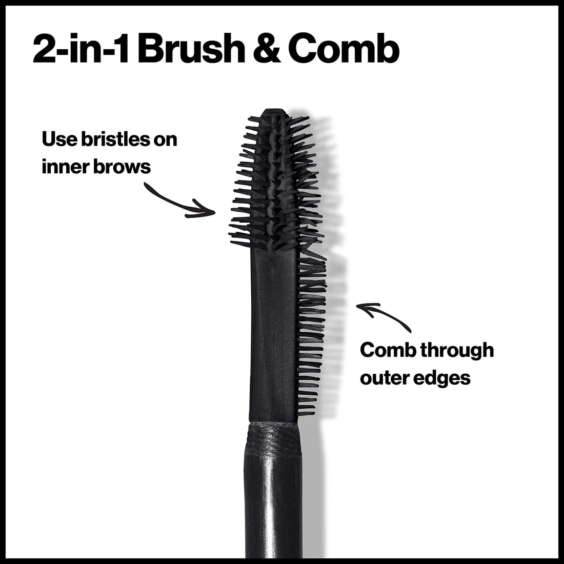 Revlon ColorStay Brow Fiber Filler, Longwearing & Volumizing Waterproof Eyebrow Gel, 305 Dark Brown, 0.23 fl. oz.