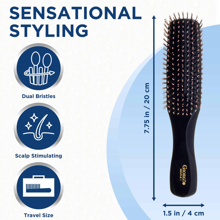 Giorgio Gentle 1 Collection Hair Brush Black Large